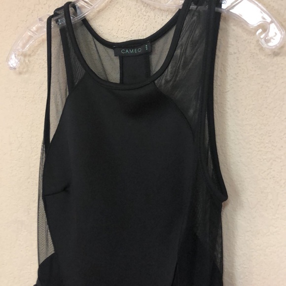 Cameo womans black & mesh plenium dress size small - Picture 5 of 8